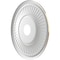 Ekena Millwork Berkshire PVC Medallion (Canopies up to 8 3/8"), 19"OD x 3 1/2"ID x 1"P, Metallic Vintage Gold CMP19BEDVG - alternate 4